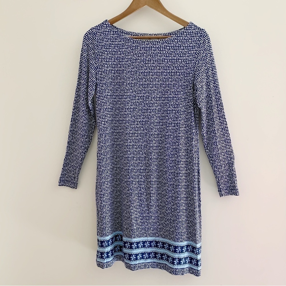 Vineyard Vines Blue Printed Shift Dress XS NEW NWT